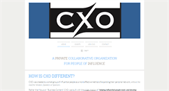 Desktop Screenshot of cxo.org