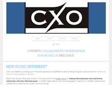 Tablet Screenshot of cxo.org